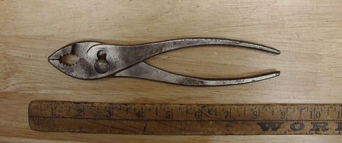 Old Used Tools,Vntg Cee Tee U.S.A. Slip Joint Pliers,7/16" Jaws,7-3/4",Good