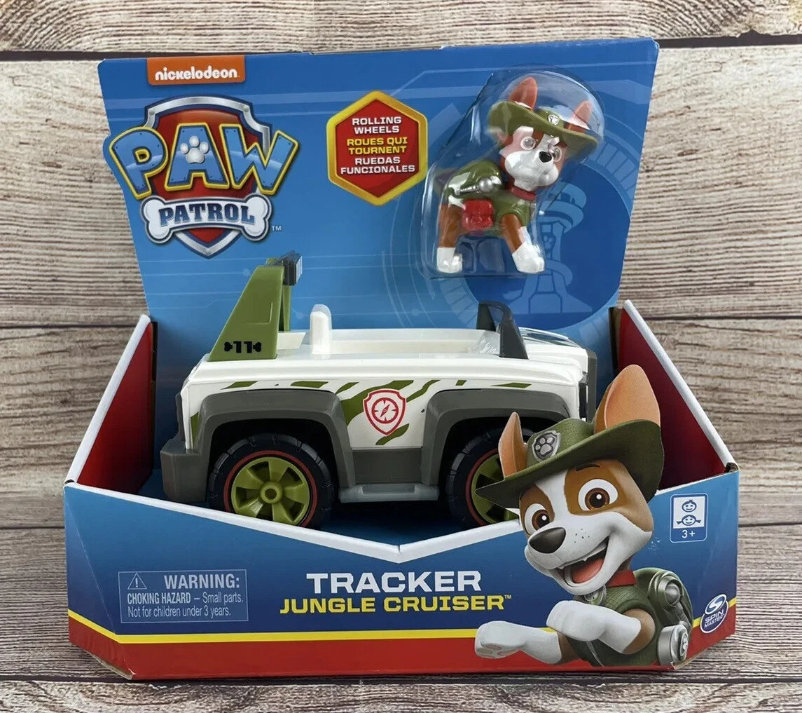 Rettidig Vild Recept Paw Patrol Tracker Pup Figure &amp; Vehicle- NEW Jungle Rescue | eBay