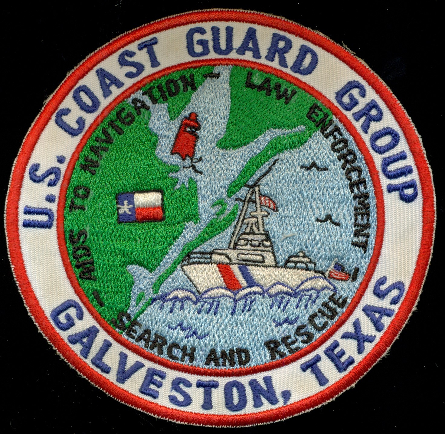 USCG Coast Guard Group Galveston Texas SAR Patch N23 eBay