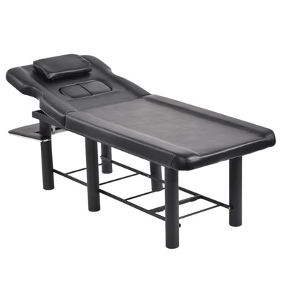 185cm Professional Stationary Massage Table W/pillow For Treatment Spa Table 