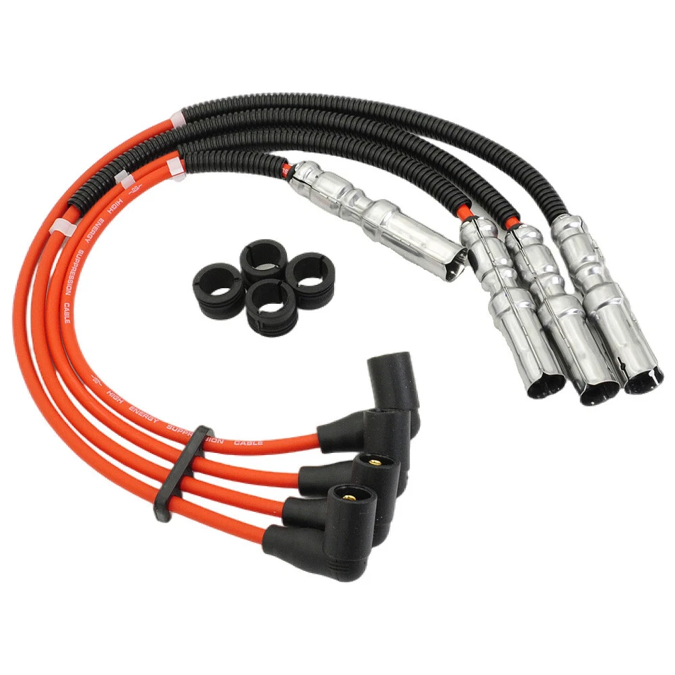 Juego de cables de bujías 8 mm OEM 27588 CNPAPC para Beetle Bora Golf GTI Jetta 2,0 L EE. UU. Foto 3 de 4