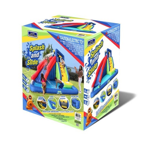 SPORTSPOWER MY FIRST WATERSLIDE SPLASH AND SLIDE *DISTRESSED PKG eBay