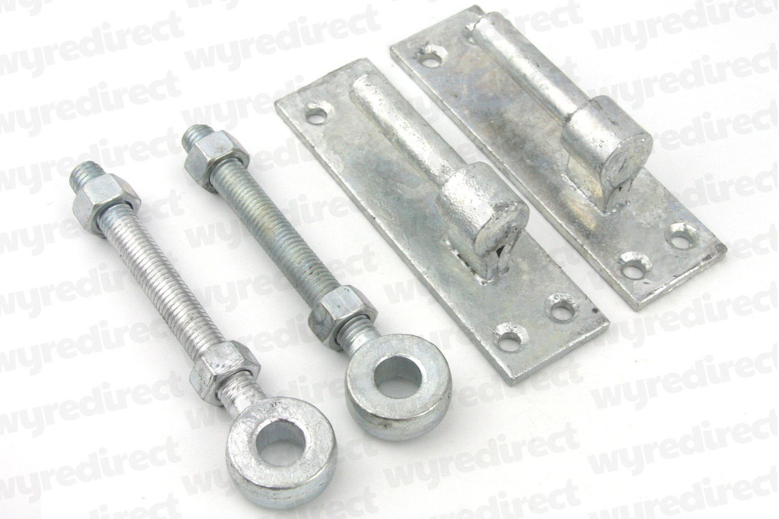 Heavy Duty Galvanised Wrought Iron Gate Hinges 12mm pin & Adjustable