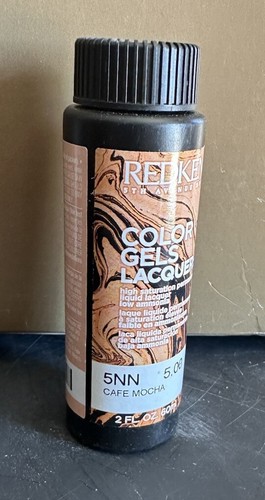 Redken Color Gels Lacquers Permanent Liquid Color 2 oz - 5NN Cafe Mocha New