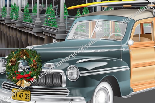 Manhattan,Beach,pier,surf,surfing,woody,woodie,city,christmas,holiday,fireworks - Picture 6 of 6