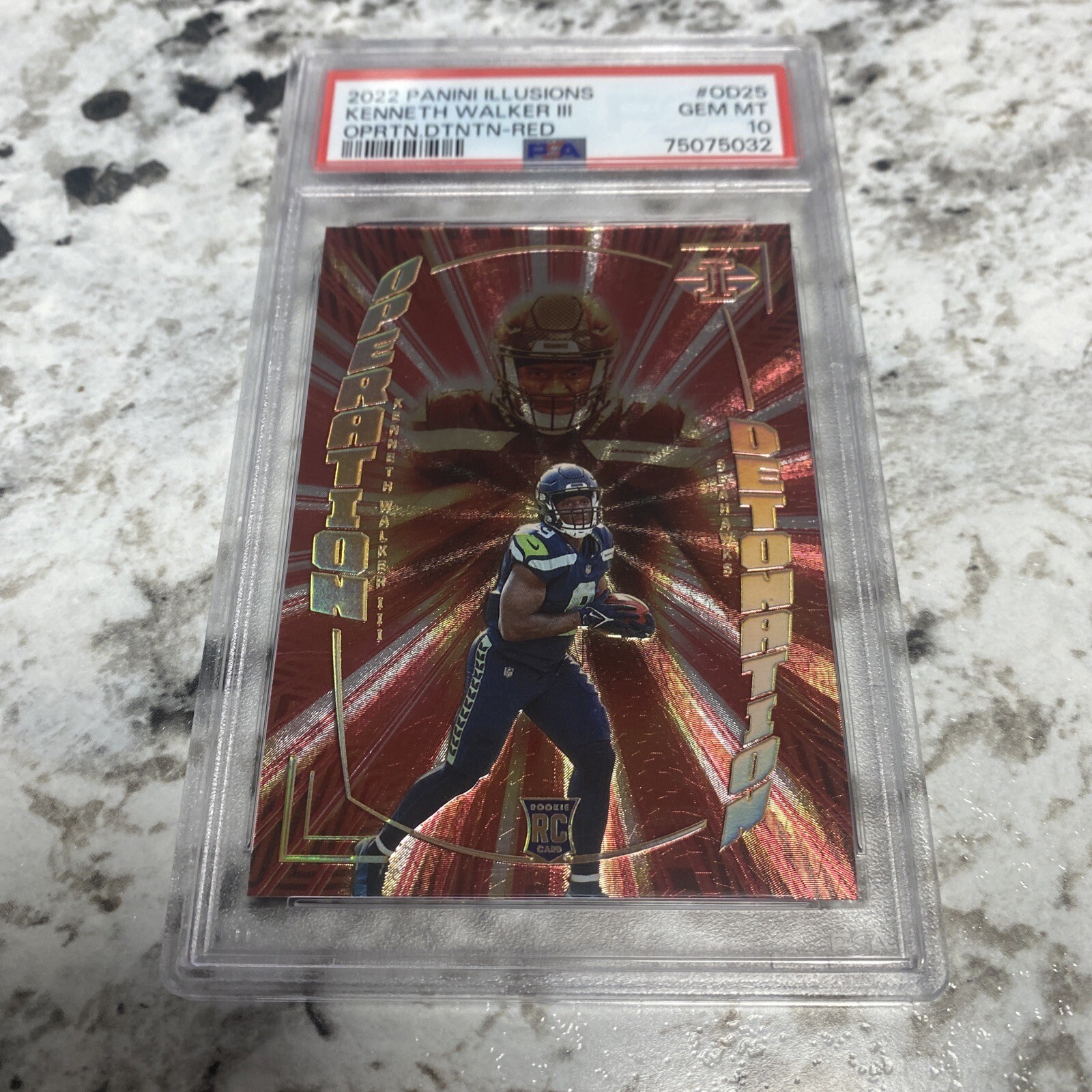 Kenneth Walker III Panini Illusions Operation Detonation #OD25 Red