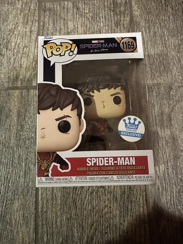 SPIDER-MAN NO WAY HOME FUNKO POP #1169 FUNKO EXCLUSIVE SPIDER MAN + PROTECTOR