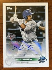 2022 Topps Pro Debut J.C. Correa Autograph Rookie Card #PD-66