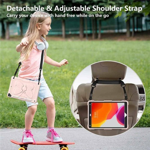 For iPad 7 8 9 10 11th Gen Air Pro 11 2025 Kid Shockproof Strap Stand Case Cover - Picture 94 of 151