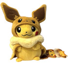 Pokemon Pikachu Eevee Poncho Plush Toy 2018 Pokemon Center Original Japan
