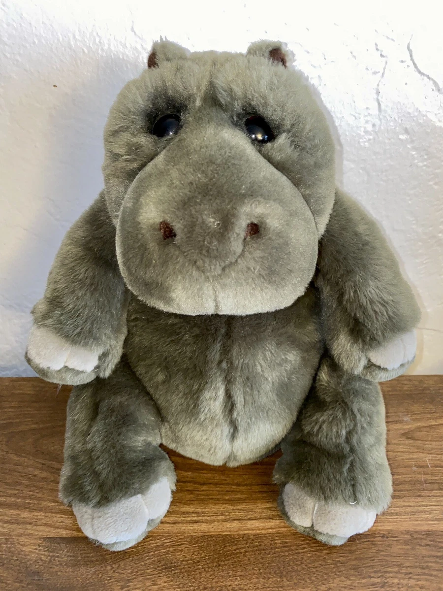 Dakin Grey Hippo Stuffed Animal 12