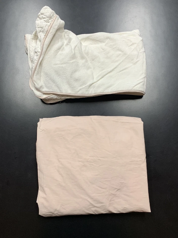 Винтажный комплект постельного белья матлассе с бриллиантами под правую руку Restoration Hardware розовый  - Изображение 2 из 4