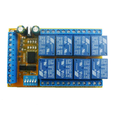 DC 5V 12V 24V IO25E08 8Ch Multifunctional Relay DIP Switch Delay Latch Bistable