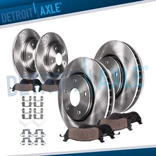 Front Rear Rotors Brake Pads Kit for 2003 2004 2005 2006 2007 2008 Honda Pilot