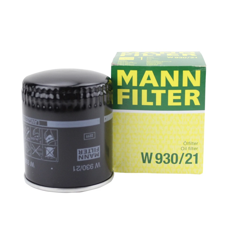 Filtro de aceite de motor Mann giratorio OEM W 930/21 para VW Passat Audi 90 A4 Quattro S4 Foto 3 de 4