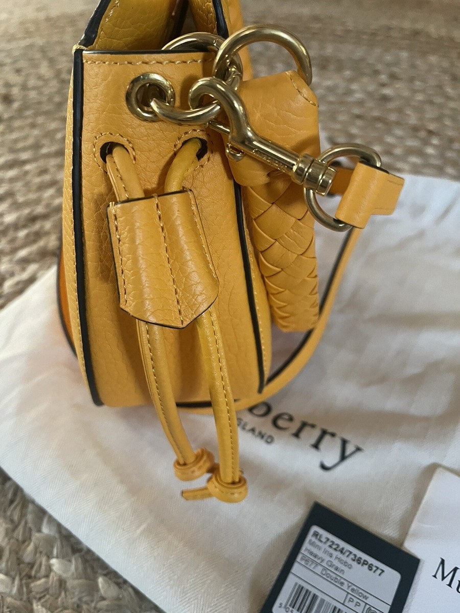 Mulberry Mini Iris Hobo Bag Heavy Grain Leather In Double