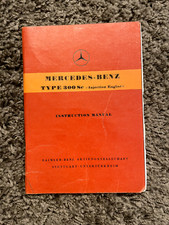 Mercedes Type 300sc 300 Sc Injection Engine W188 188 Owners Instruction Manual