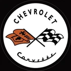 CHEVROLET CORVETTE Round Sign Vintage Looking Man Cave Garage Automobilia