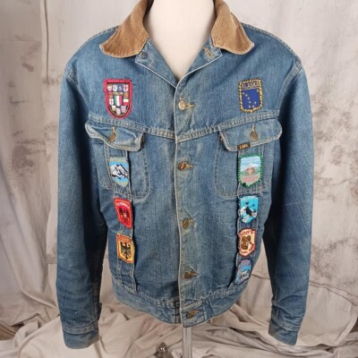 LEE×Preloved Storm Rider Jacket Vintage Lee Storm Rider Jean Jacket With Blanket Lining And