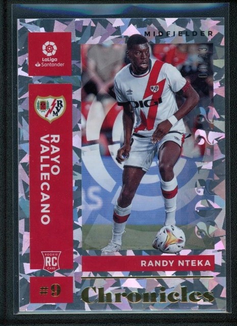 2021-22 RANDY NTEKA 01/23 PANINI CHRONICLES LALIGA SANTANDER ROOKIE RC #13