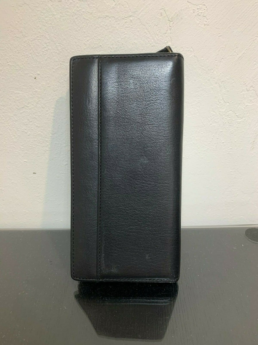 NWT Coach Men's Bleecker Accordion Zip Wallet Black F74307 | eBay
