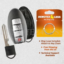 For 2007 2008 Replacement Nissan Maxima Remote Keyless Entry Shell Case Pad 4b