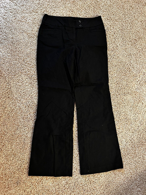 Womens Dalia Collection Black Dress Pants - size 8