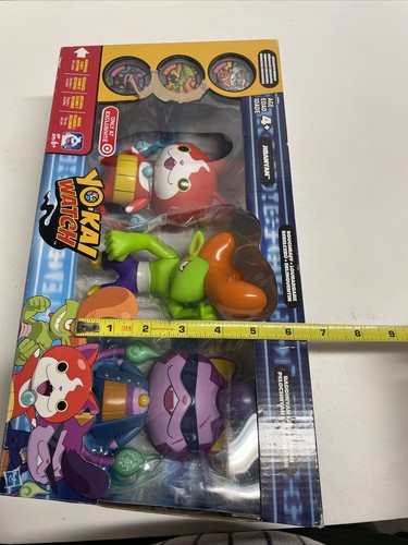 Orologio TARGET ESCLUSIVO Yo Kai Jibanyan Roughraff Baddinyan Confezione da 3 Medaglie 5" - Foto 12 di 12