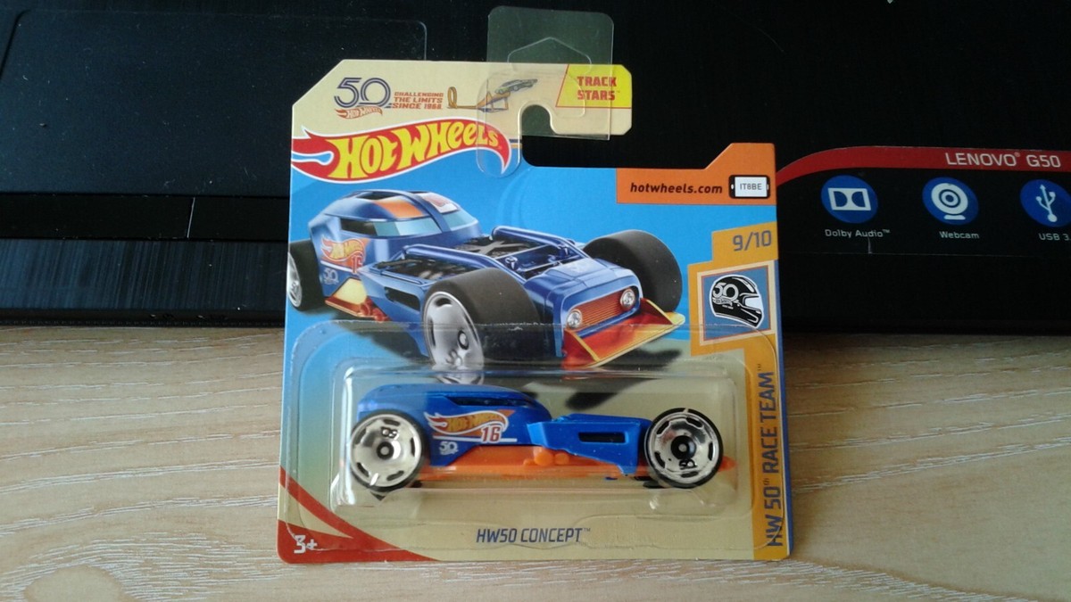 2018 HOT WHEELS HW50 CONCEPT 50TH SHORT CARD 1/64 APROX *NEW*