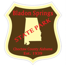 7" bladon springs state park alabama bumper sticker decal usa made