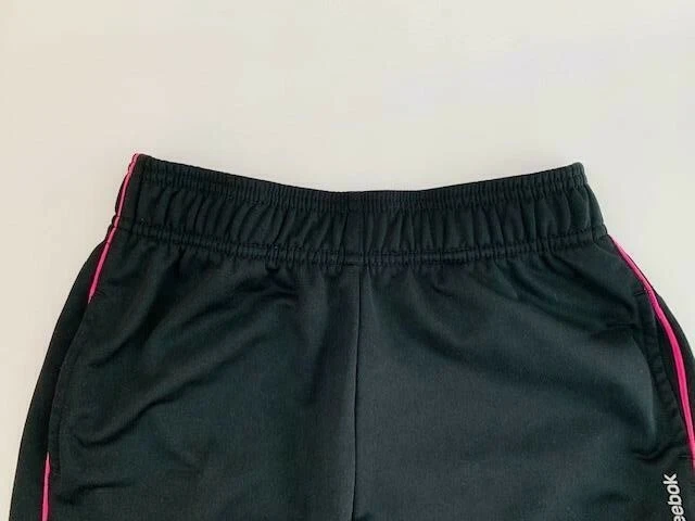 Usado! Calça de moletom feminina Athletic Reebok preta/rosa! Tamanho M - Imagem 3 de 4
