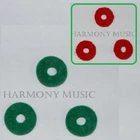 Trumpet Baritone Euphonium Valve Stem Finger Button Felt Red or Green Set of 3