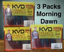 3x Strike King KVD Ned Ocho 2.75" KVD Perfect Plastics 9pk MORNING DAWN
