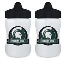 Baby Fanatic NCAA Michigan State Spartans Unisex MST222Sippy Cup (2 Pack)