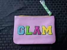 Ipsy Makeup Cosmetic Bag in Pink GLAM August 24 Zippered New