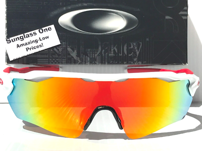 NEW Oakley RADAR EV PATH White Red POLARIZED Galaxy Ruby Lens