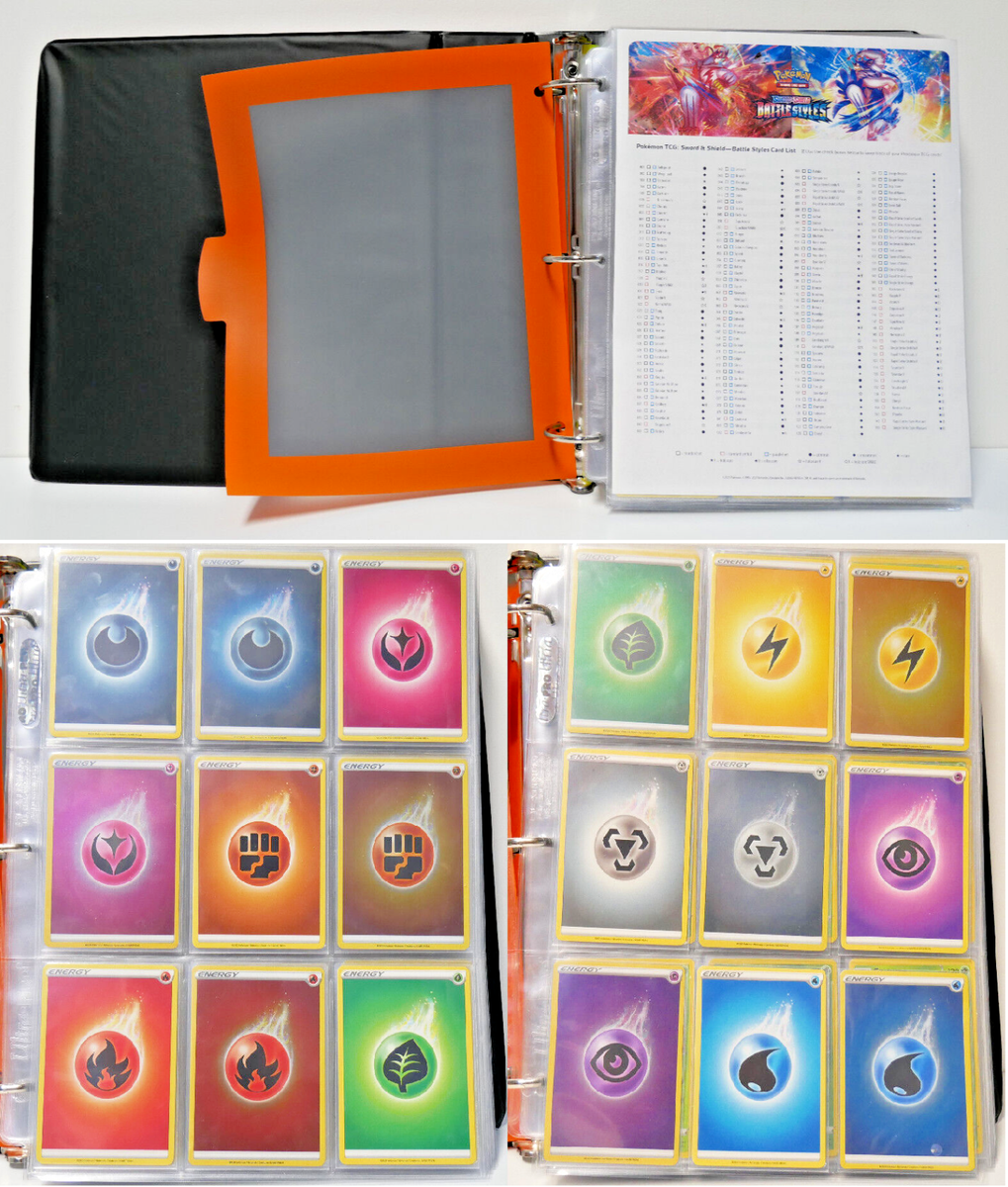 pokemon sword and shield battle styles card list POKEMON BATTLE STYLES 100% COMPLETE MASTER SET #1-183 - 324 NM CARDS IN  BINDER
