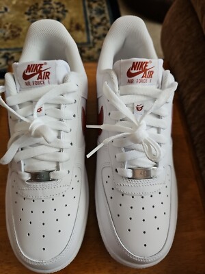 NEW Women's Size 8 Nike Air Force 1 Flyease White Rugged Orange DX5883 102