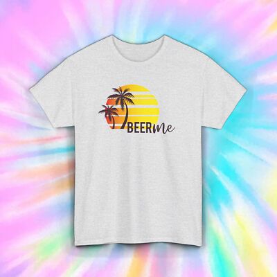 Beer Me T-Shirt | Funny Drinking Shirt | Tropical Summer Party Tee