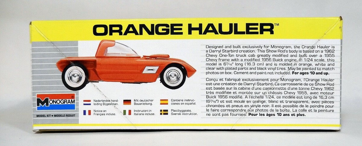 Monogram Orange Hauler Model Kit ~ Open Box ~ Complete | eBay