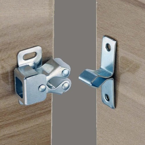 METALL DOPPELROLLENFÄNGE ZINKSCHRANK KÜCHENTÜR WOHNWAGEN BOOTSRIEGEL - Bild 2 von 2