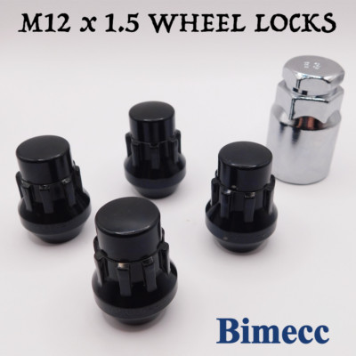 Locking Wheel Nuts M12x1.5 Closed (Bimecc) Mitsubishi 3000 GT, 380, ASX, Carisma