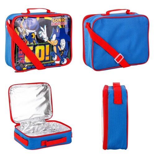 Sonic The Hedgehog Thermal Insulated Lunch Bag Zipped Let's Go - Picture 4 of 5