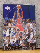 BASKETBALL CARD UD EXCELLENCE MICHAEL JORDAN CHICAGO BULLS VS. DAVID ROBINSON