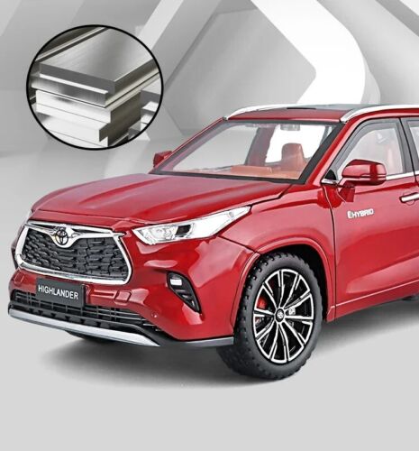 1/24 Toyota Highlander SUV Diecast Vehicle Model Car Toy Collectible Sound&Light - Picture 13 of 42