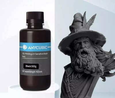 g4 ANYCUBIC 3D Printer Resin Basic LCD UV 405nm Rapid Photopolymer Black 500g