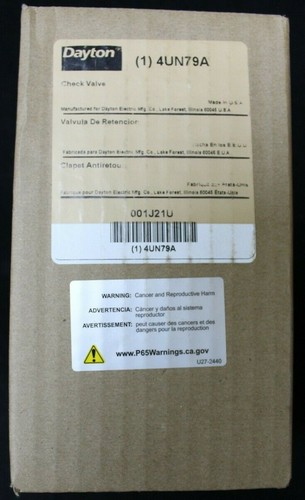 Dayton Slip Union TPR Check Valve 4UN79A 1 1/4" or 1 1/2" NIB R32C - Picture 4 of 4