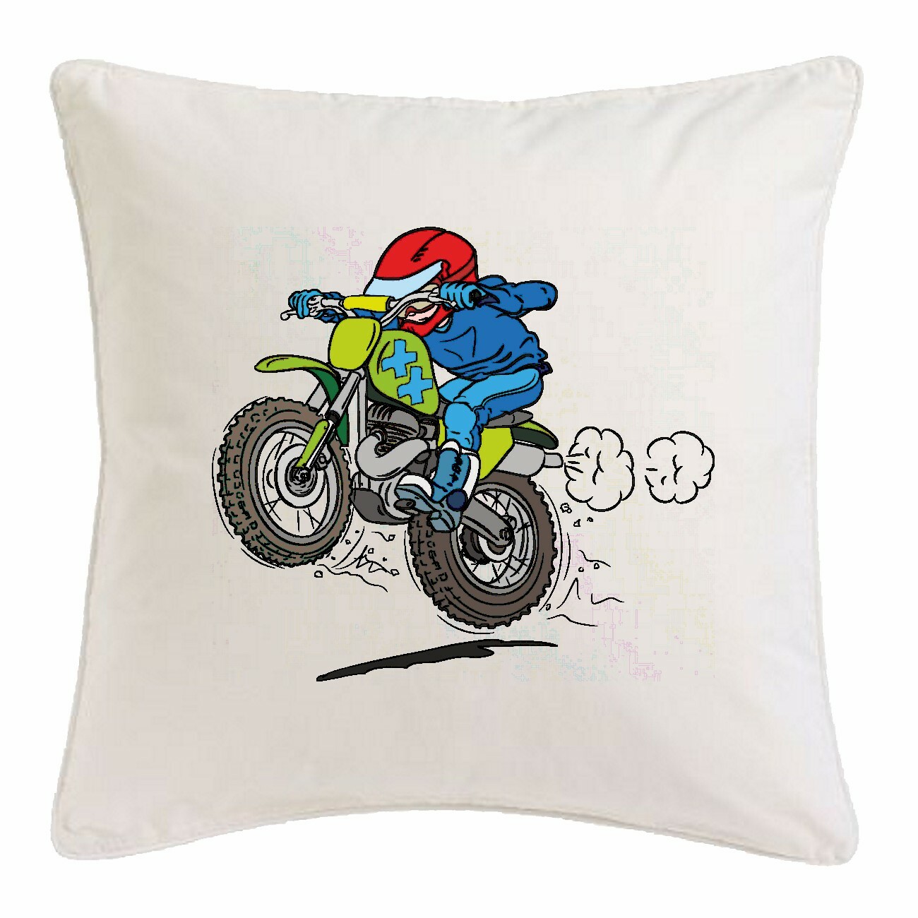 KISSENBEZUG 40X40cm MOTOCROSS SILHOUETTE 125CCM MOTO-CROSS FREESTYLE MOTOCROSS
