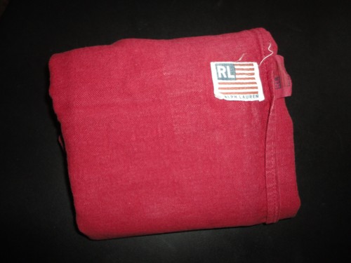 VINTAGE RALPH LAUREN TWILL RED AMERICAN FLAG (1) STANDARD PILLOW SHAM 20 X 28 - Picture 7 of 7