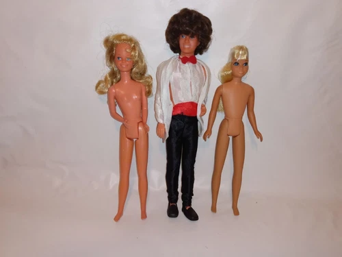 1970er Jahre Barbie Skipper's Boyfriend Scott Puppe Menge drei 